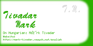 tivadar mark business card